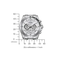 AN8200-50A               Herren Edelstahl | silberfarben | ø 44mm