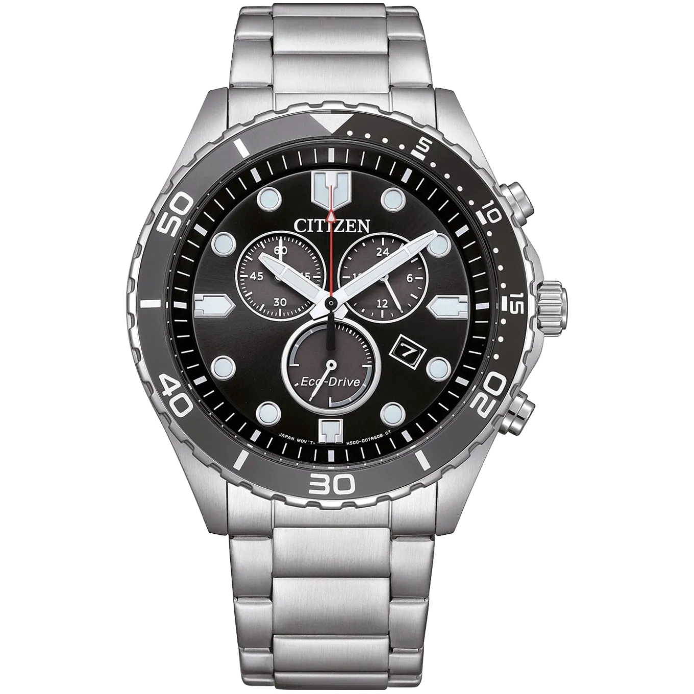 AT2568-82E Herren Edelstahl | schwarz | ø 43mm
