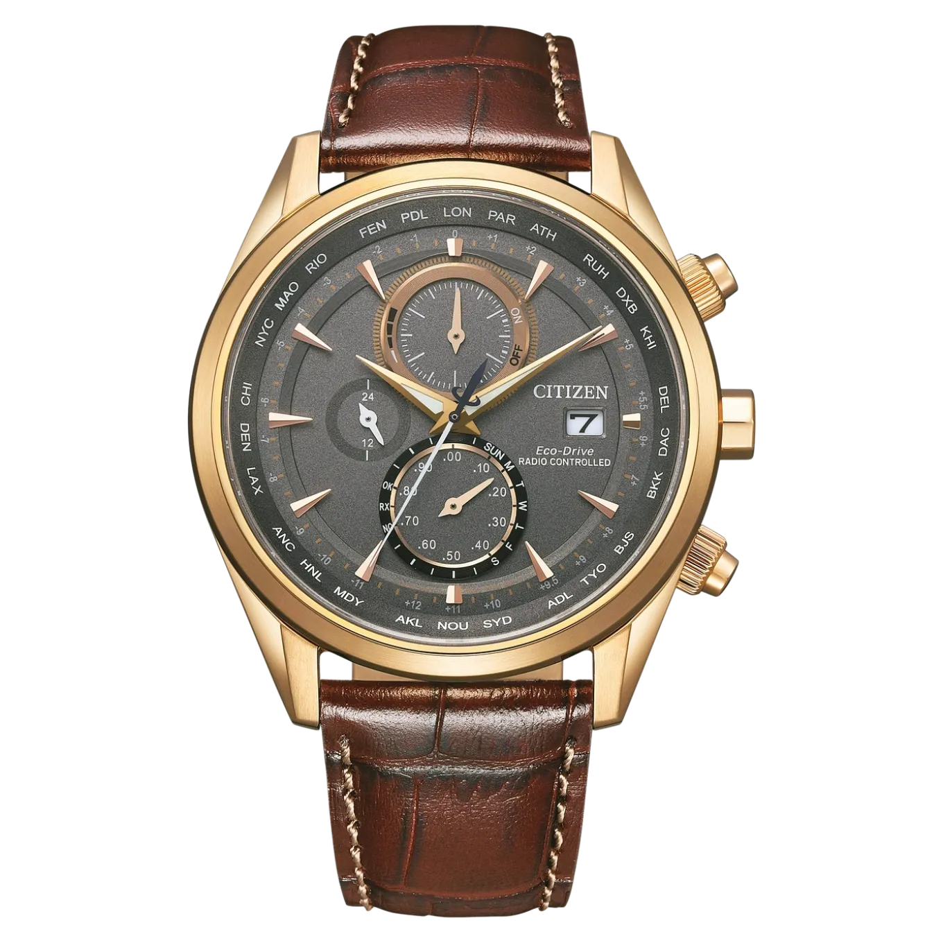 AT8263-10H Herren Leder | grau | ø 43mm