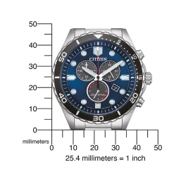 AT2560-84L               Herren Edelstahl | blau | ø 43 41.5mm