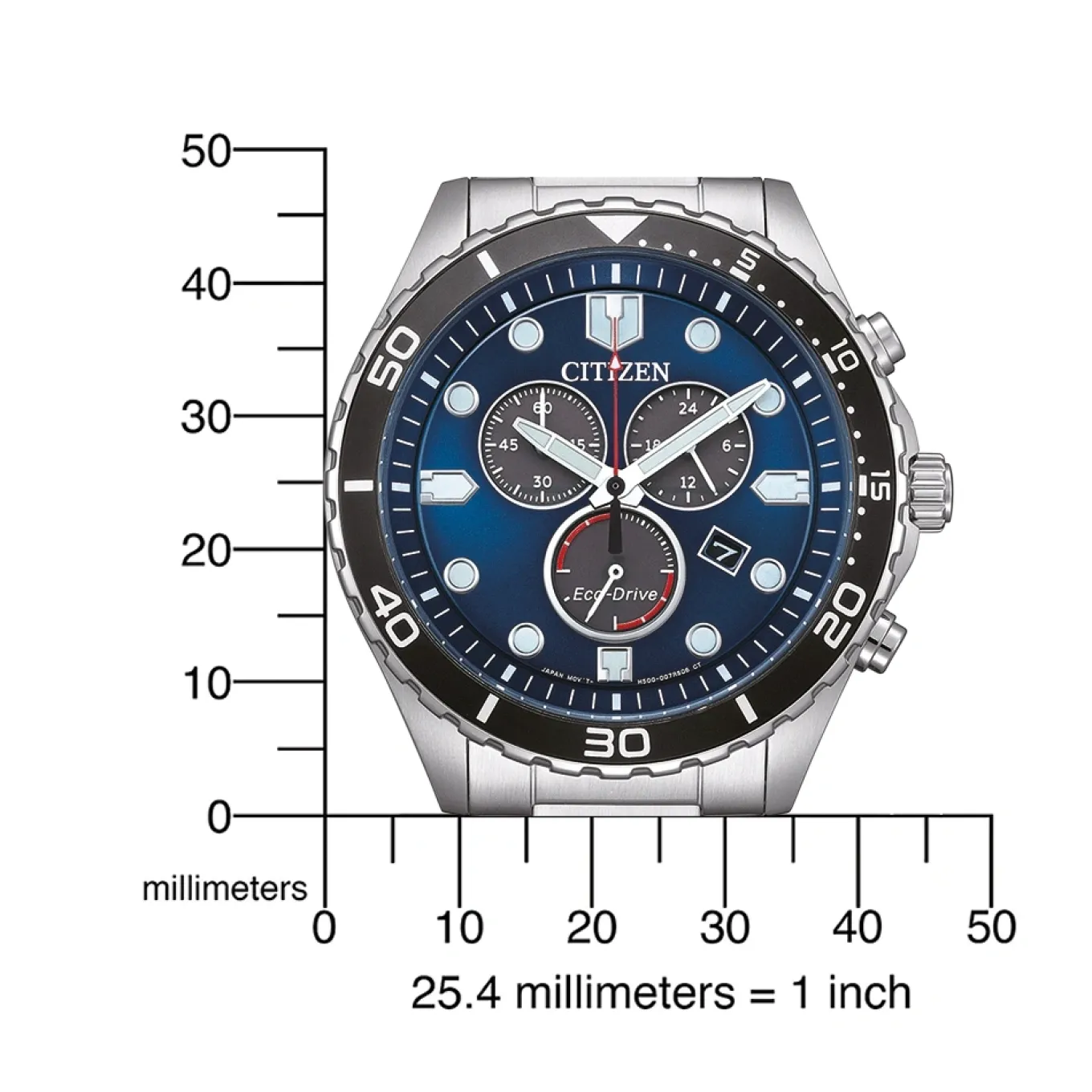 AT2560-84L Herren Edelstahl | blau | ø 43 41.5mm
