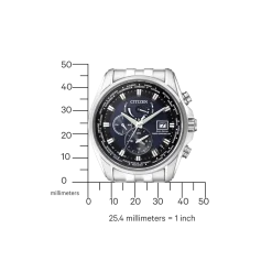 AT9030-55L Herren Edelstahl | blau | ø 44mm