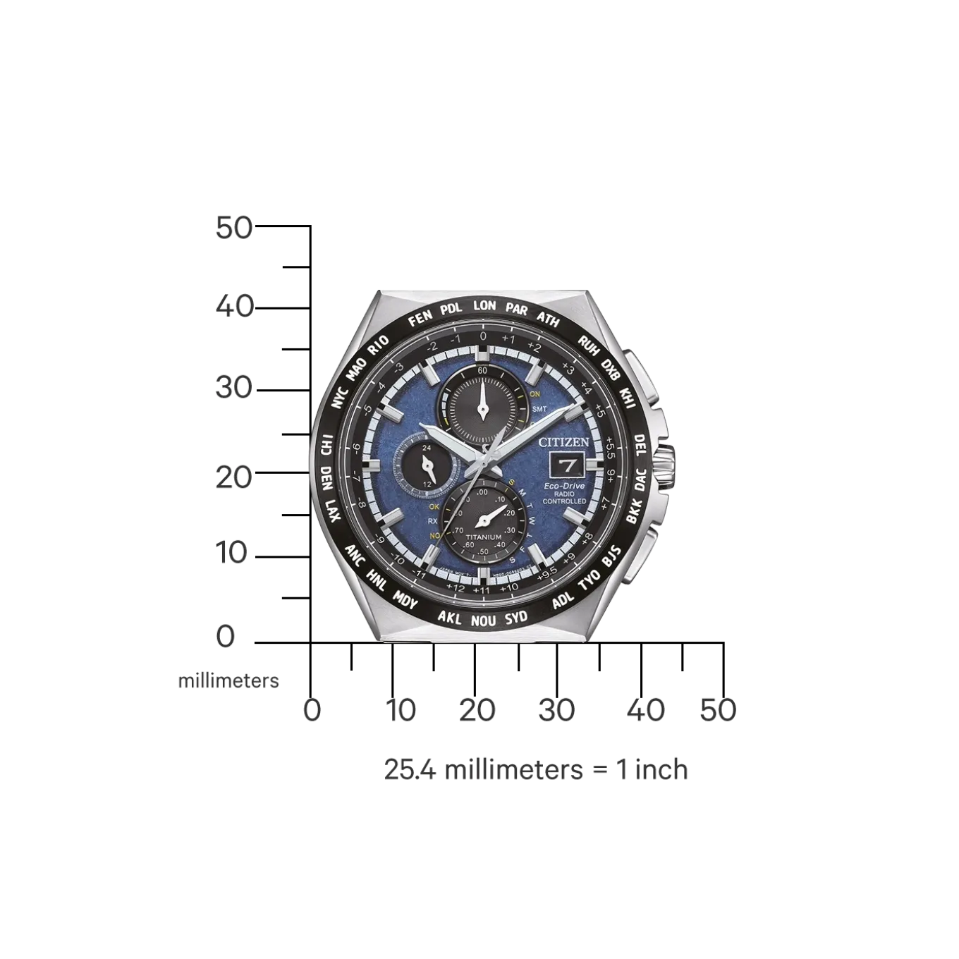 AT8238-84L Herren Super Titanium ™ | blau | ø 43.5mm
