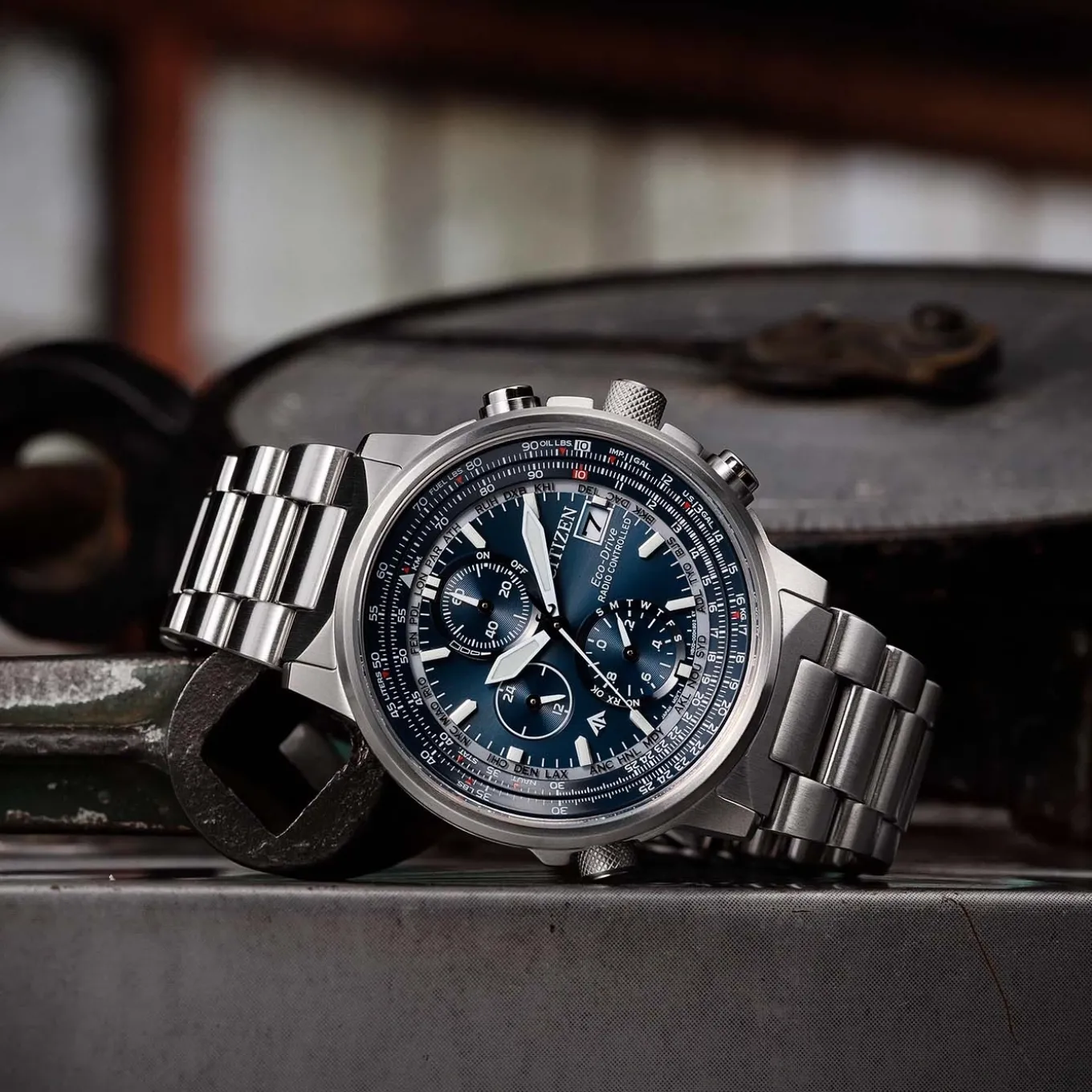 AT8300-58L Promaster Sky Herren Edelstahl | blau