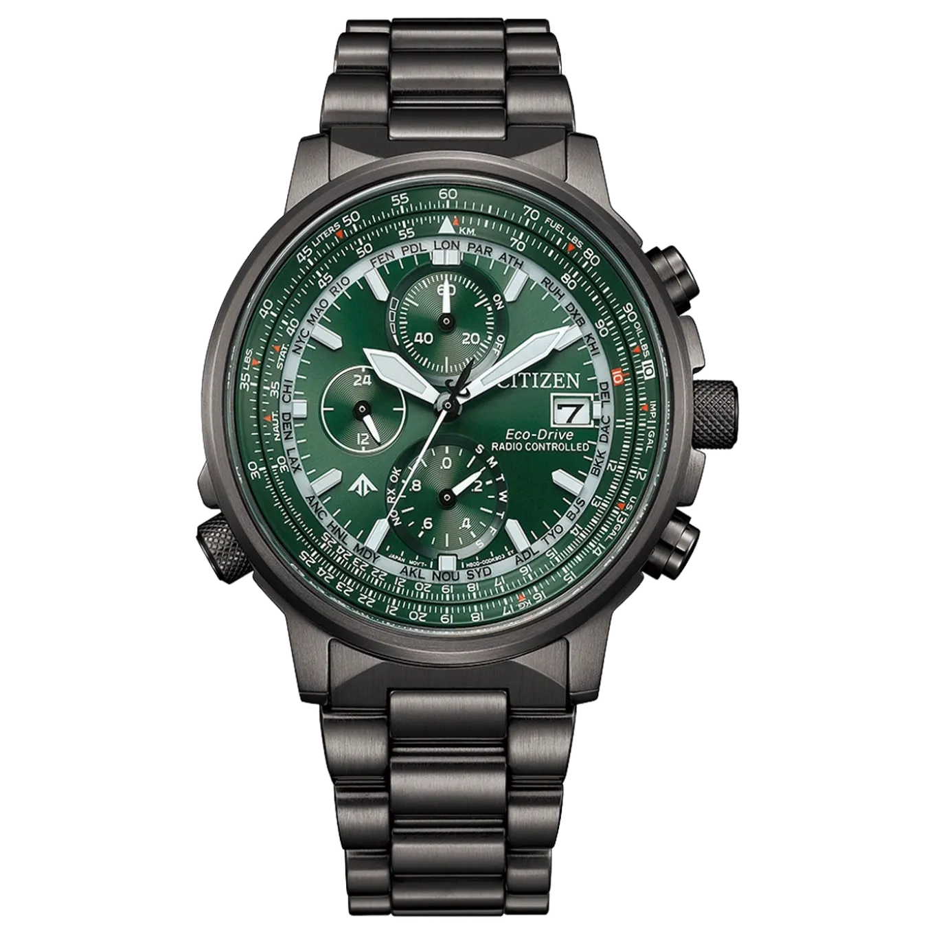 AT8304-57W Promaster Sky Herren Edelstahl | grün