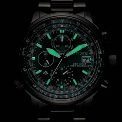 AT8304-57W Promaster Sky Herren Edelstahl | grün