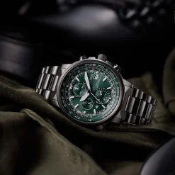 AT8304-57W Promaster Sky Herren Edelstahl | grün