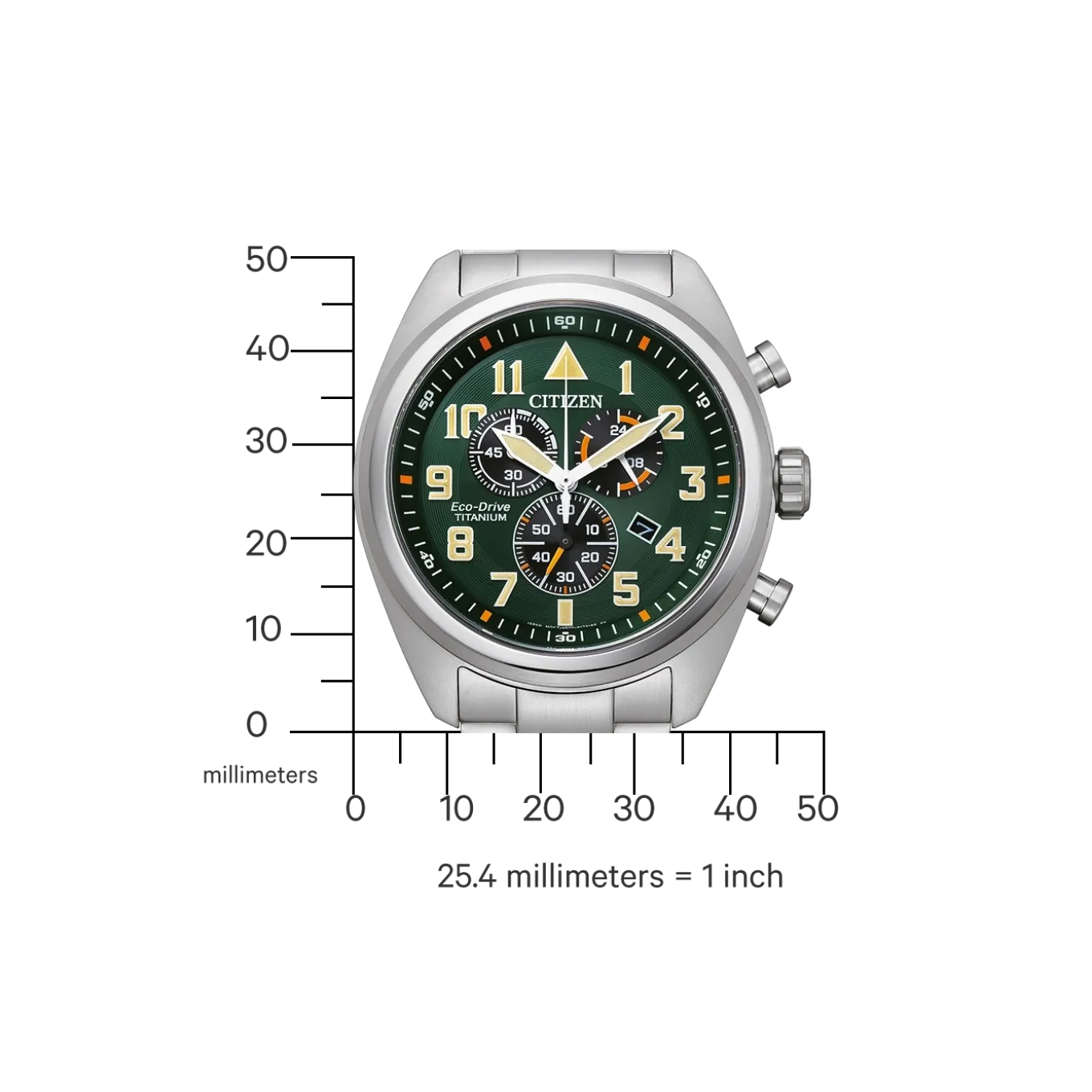 AT2480-81X Herren Super Titanium ™ | grün | ø 43.5mm