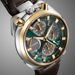 AV0104-06W                                        Promaster Land Racing                                        Herren Leder | grün | ø 44.5mm