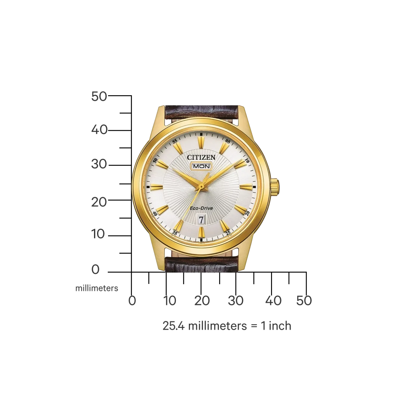 AW0102-13AC Herren Leder | elfenbein | ø 40mm