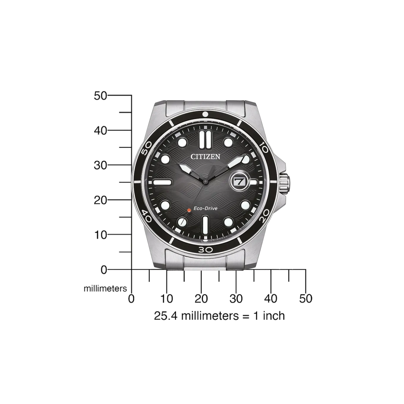 AW1816-89E Herren Edelstahl | schwarz | ø 41.5mm
