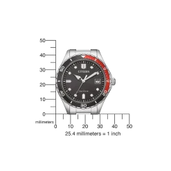 AW1820-81E               Herren Edelstahl | schwarz | ø 36.8mm