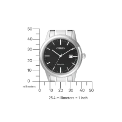 AW1231-58E               Herren Edelstahl | schwarz | ø 40mm