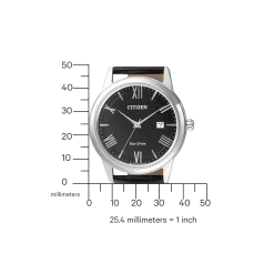 AW1231-07E Herren Leder | schwarz | ø 40mm