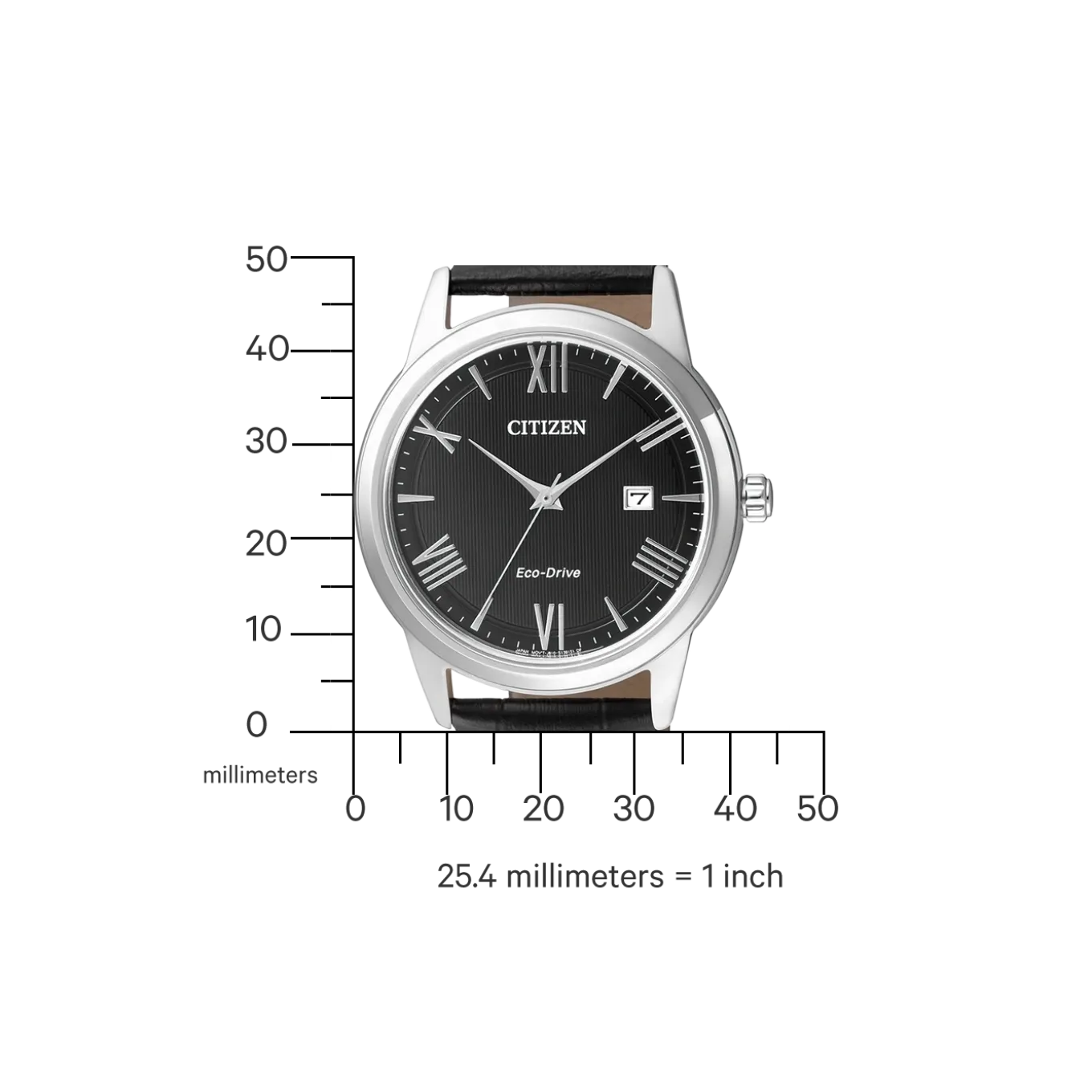 AW1231-07E Herren Leder | schwarz | ø 40mm