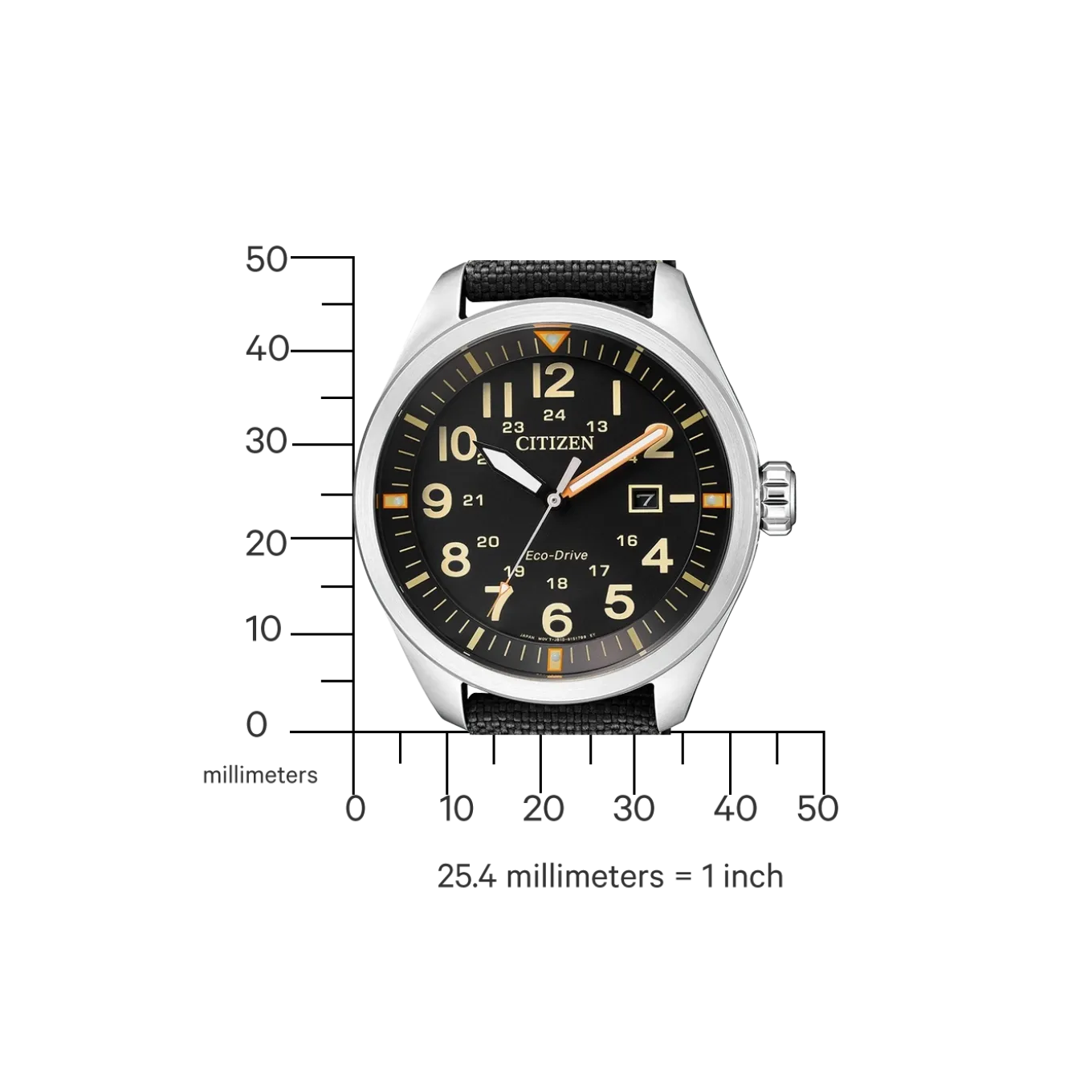 AW5000-24E Herren Nylon | schwarz | ø 42.6mm