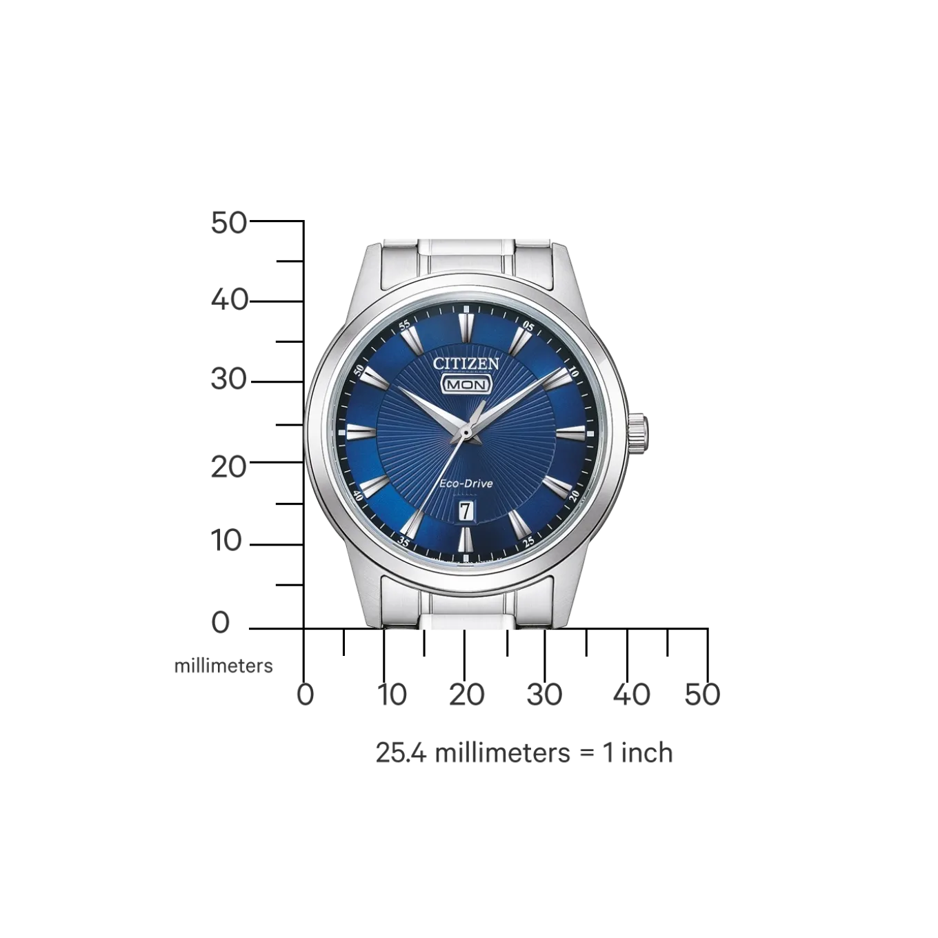AW0100-86LC Herren Edelstahl | blau | ø 40mm