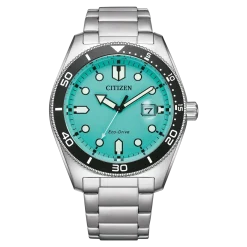 AW1760-81W               Herren Edelstahl | türkis | ø 43mm