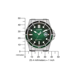 AW1811-82X Herren Edelstahl | grün | ø 41.5mm