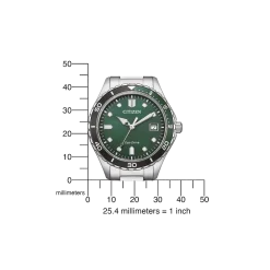 AW1828-80X Herren Edelstahl | grün | ø 36.8mm