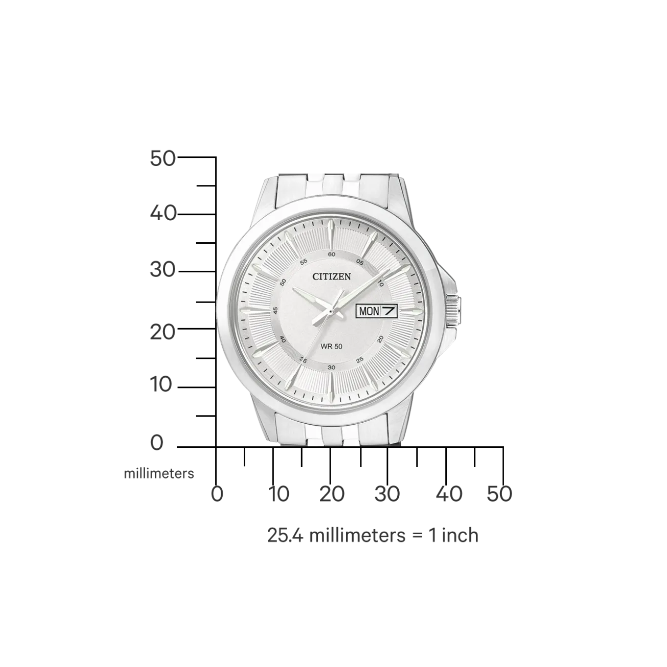 BF2011-51AC Herren Edelstahl | weiß | ø 41mm