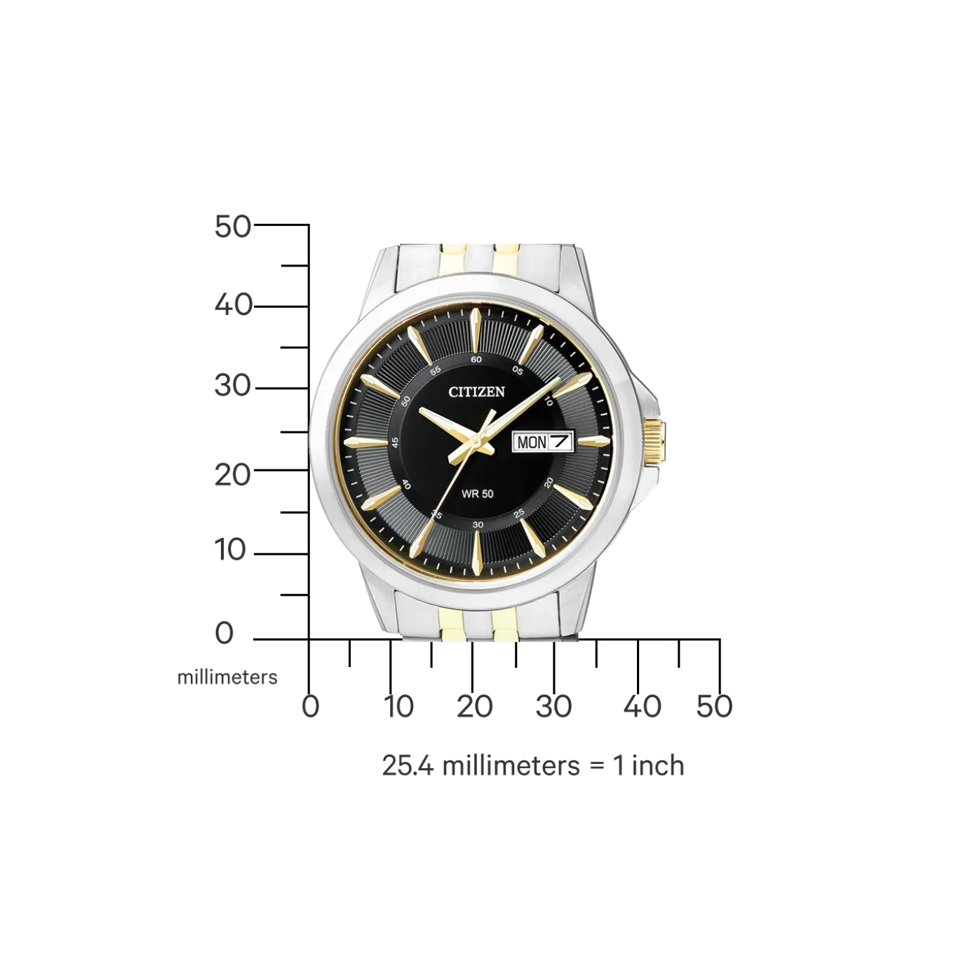 BF2018-52EC Herren Edelstahl | schwarz | ø 41mm