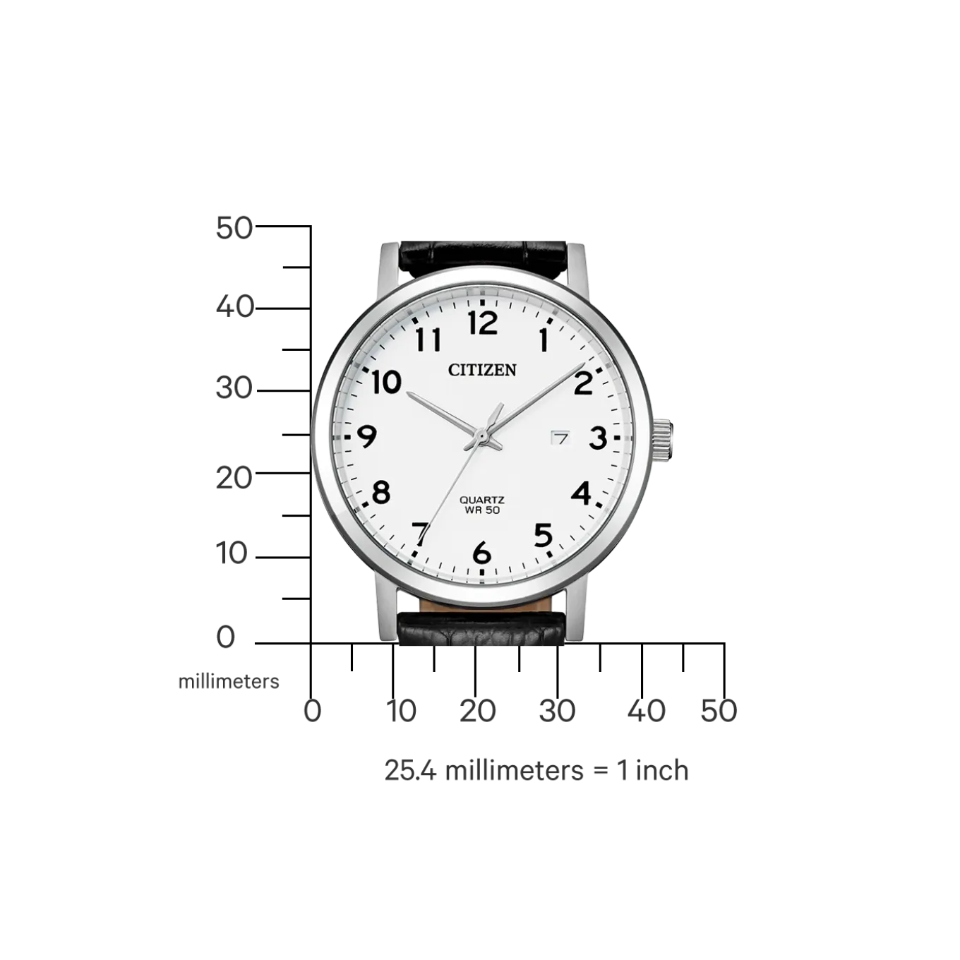 BI5070-06A Herren Leder | weiß | ø 40.2mm