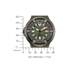 BJ8057-17X                                        Promaster Professional Diver 300                                        Herren Gummiband (Urethan) | grün | ø 44mm