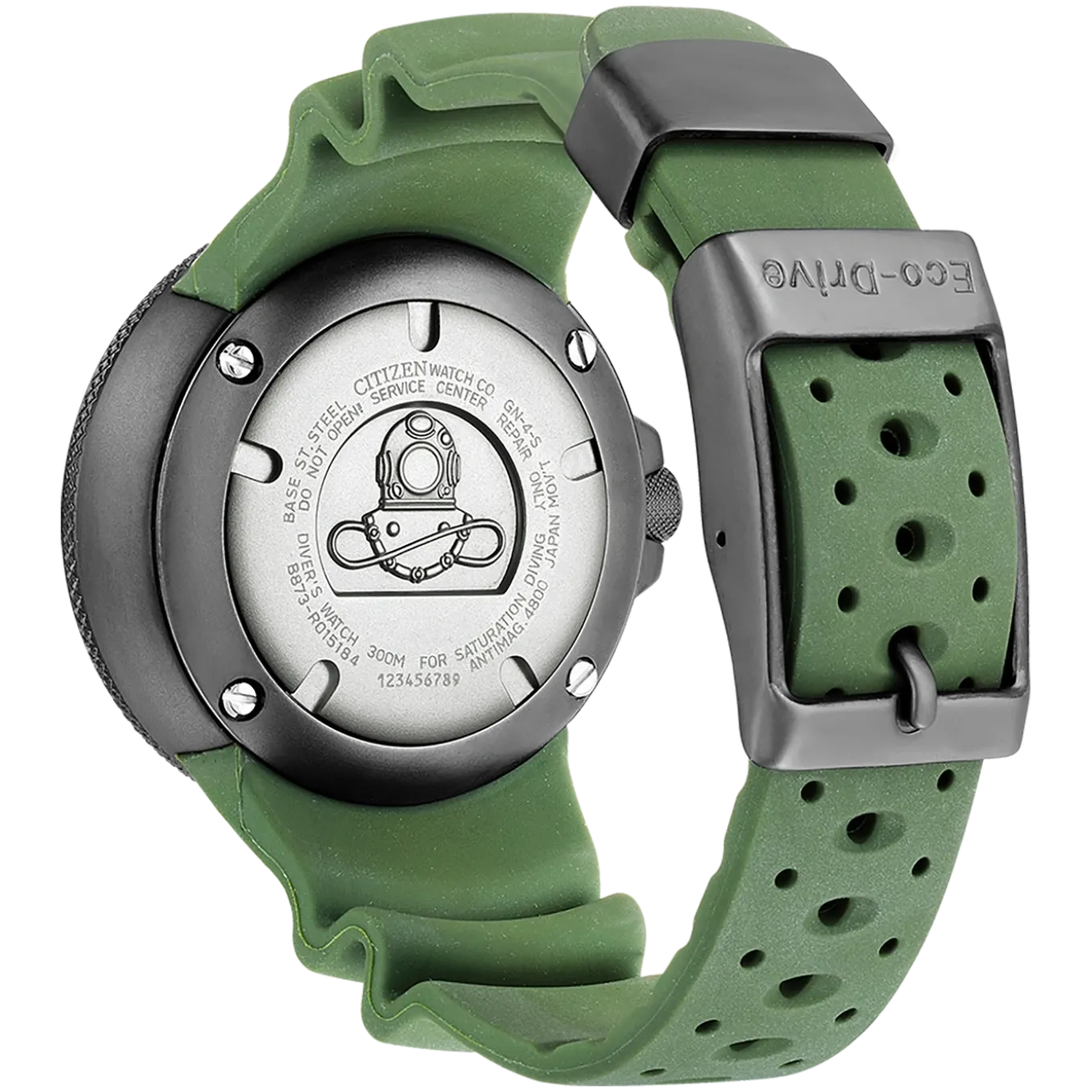 BJ8057-17X Promaster Professional Diver 300 Herren Gummiband (Urethan) | grün | ø 44mm