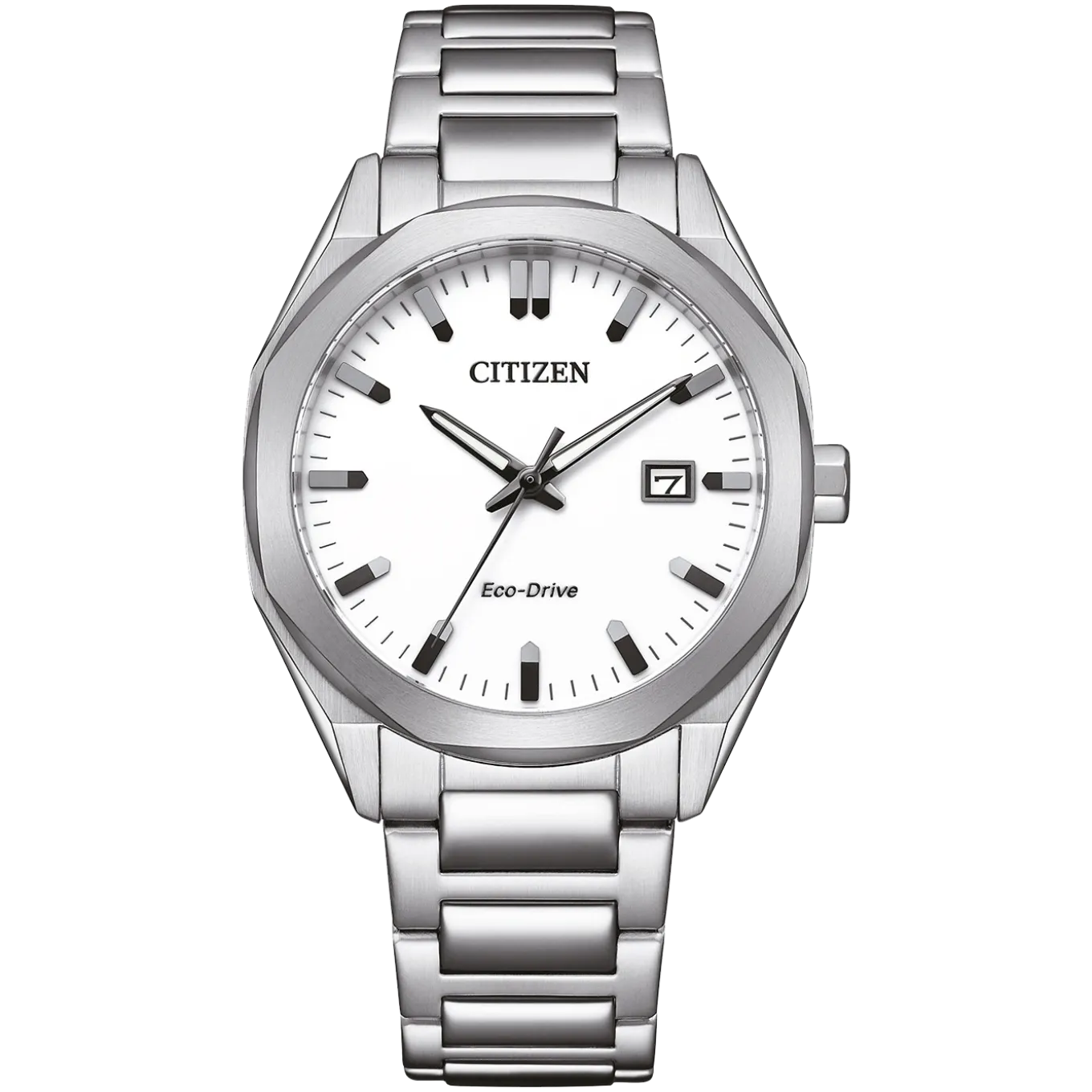 BM7620-83A Herren Edelstahl | weiß