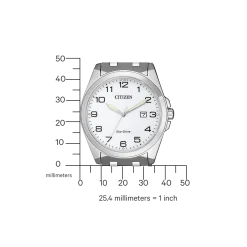 BM7108-81A               Herren Edelstahl | weiß | ø 41mm