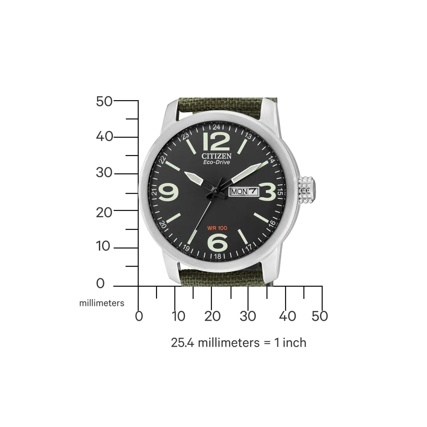 BM8470-11EC Herren Textilband | schwarz | ø 42mm
