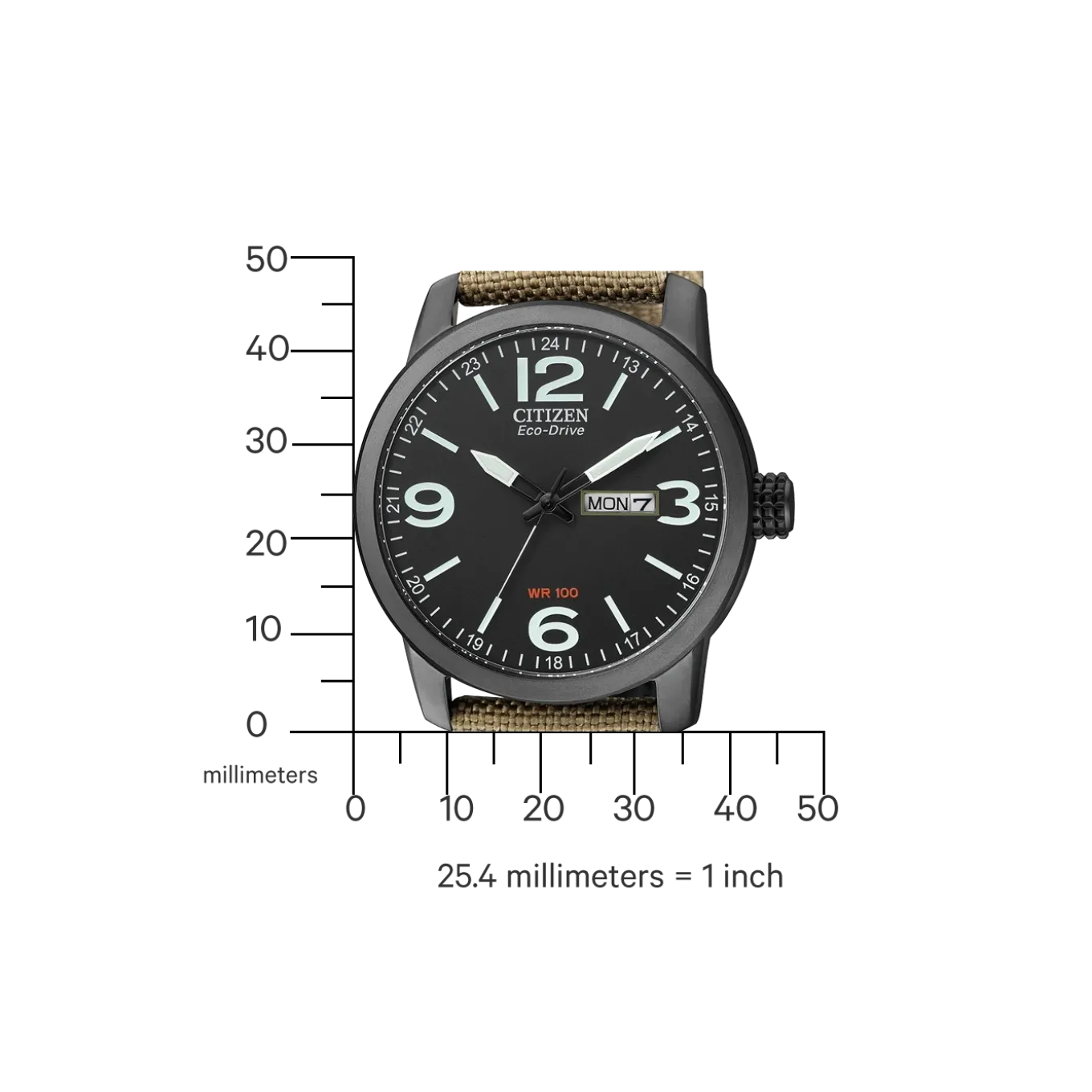 BM8476-23EC Herren Textilband | schwarz | ø 42mm