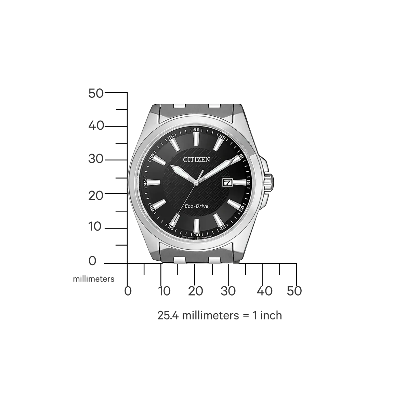 BM7108-81E Herren Edelstahl | schwarz | ø 41mm