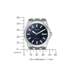BM7108-81L Herren Edelstahl | blau | ø 41mm