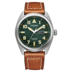 BM8560-11XC               Herren Leder | grün | ø 42mm