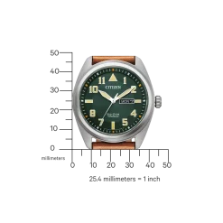 BM8560-11XC Herren Leder | grün | ø 42mm