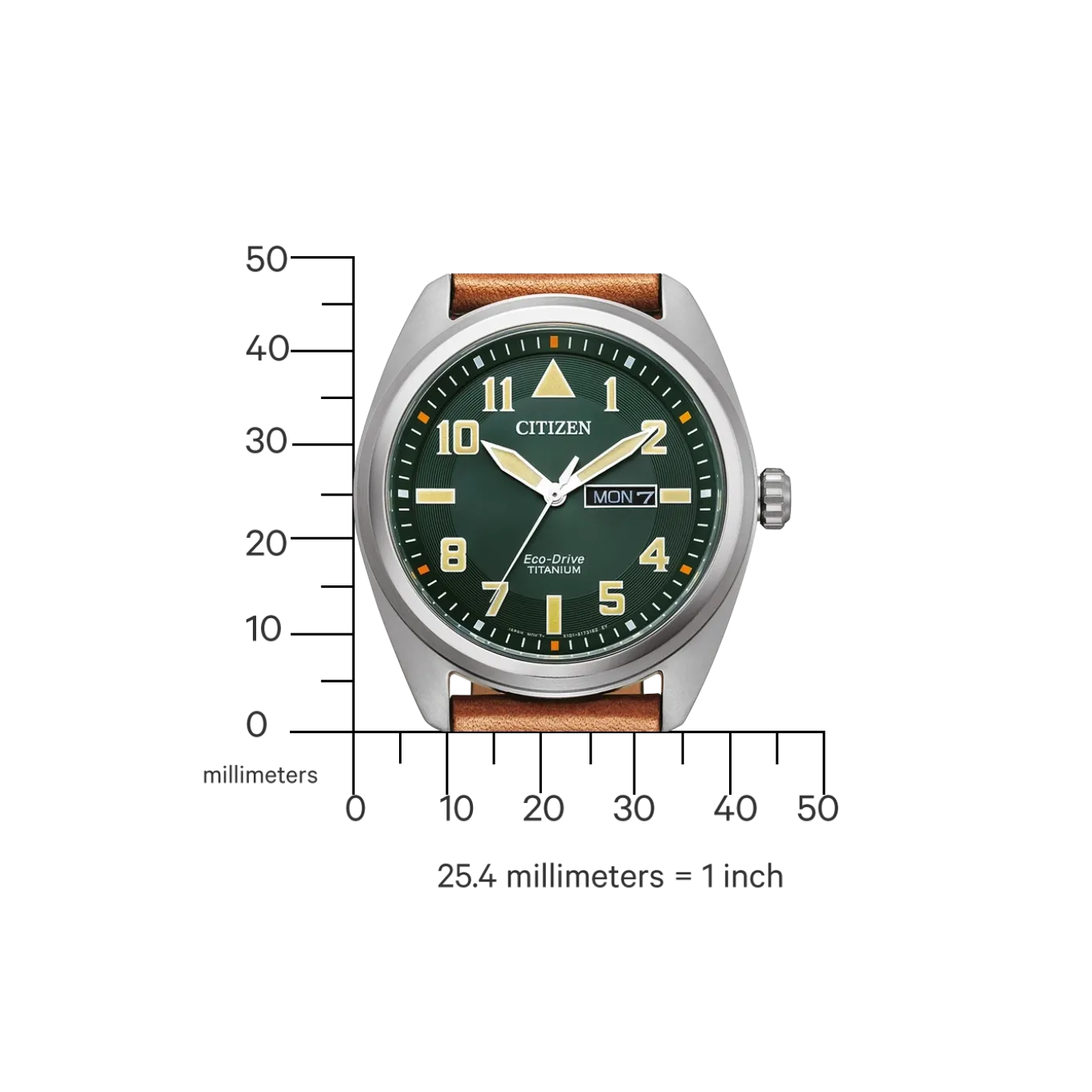 BM8560-11XC Herren Leder | grün | ø 42mm
