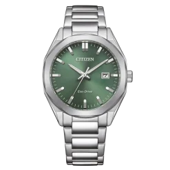 BM7620-83Y Eco-Drive Herren Edelstahl | grün | ø 38mm