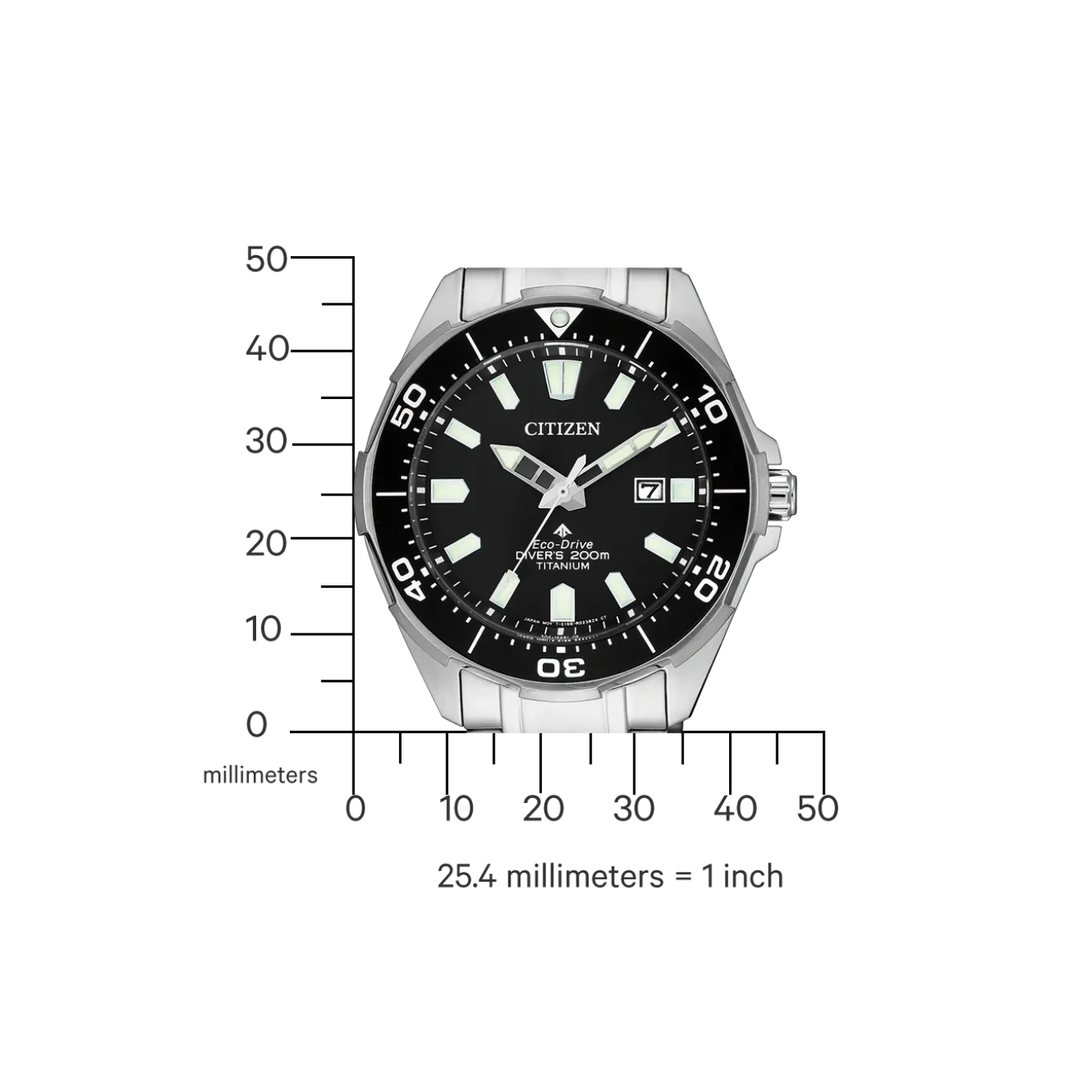 BN0200-81E Herren Super Titanium ™ | schwarz | ø 44mm