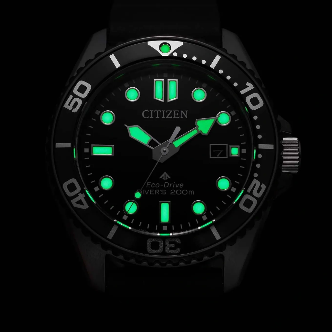 BN0266-07E Promaster Marine Herren Gummiband (Urethan) | schwarz | ø 40.55mm