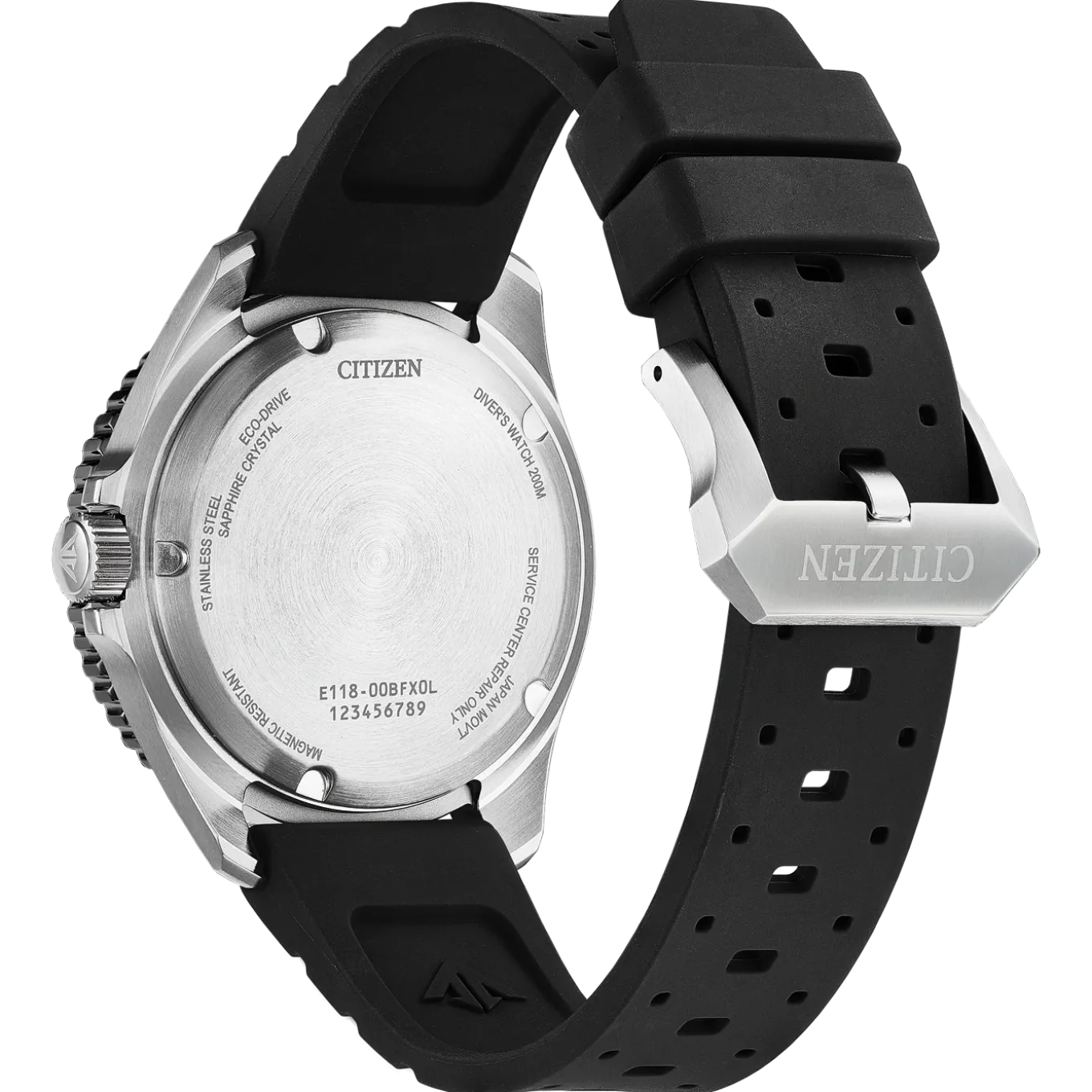 BN0266-07E Promaster Marine Herren Gummiband (Urethan) | schwarz | ø 40.55mm