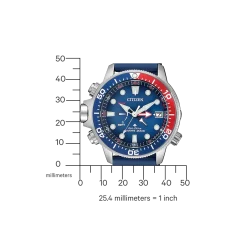 BN2038-01L               Herren Gummiband (Urethan) | blau | ø 46.5mm