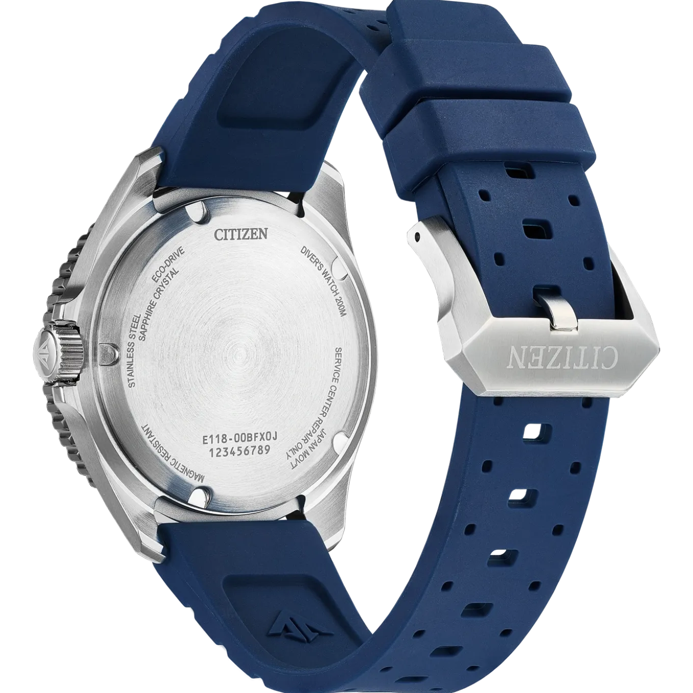 BN0267-04L Promaster Marine Herren Gummiband (Urethan) | blau | ø 40.55mm