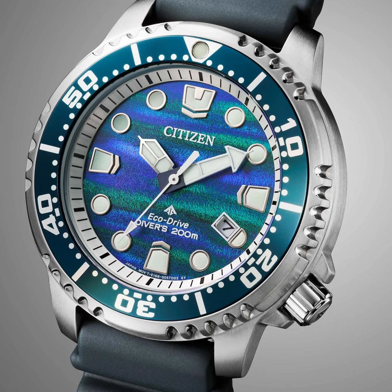 BN0167-09W Blue Ocean Herren Gummiband (Urethan) | blau | ø 44mm