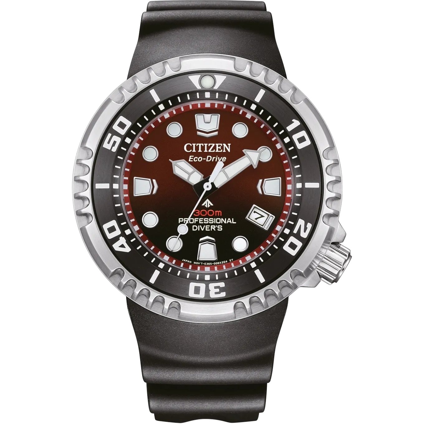 BN1024-01Z Prof. Diver 300 Herren Gummiband (Urethan) | rot | ø 46mm