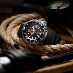 BN1024-01Z Prof. Diver 300 Herren Gummiband (Urethan) | rot | ø 46mm