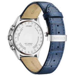 BY1030-09A Eco-Drive Herren Leder | weiß