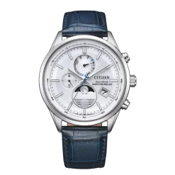 BY1030-09A Eco-Drive Herren Leder | weiß