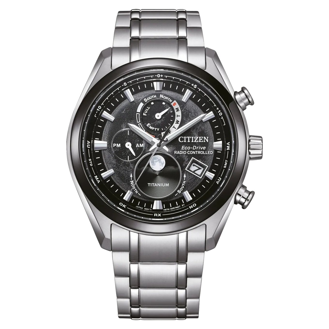 BY1018-80E Tsuki-yomi Herren Super Titanium ™ | schwarz | ø 43mm